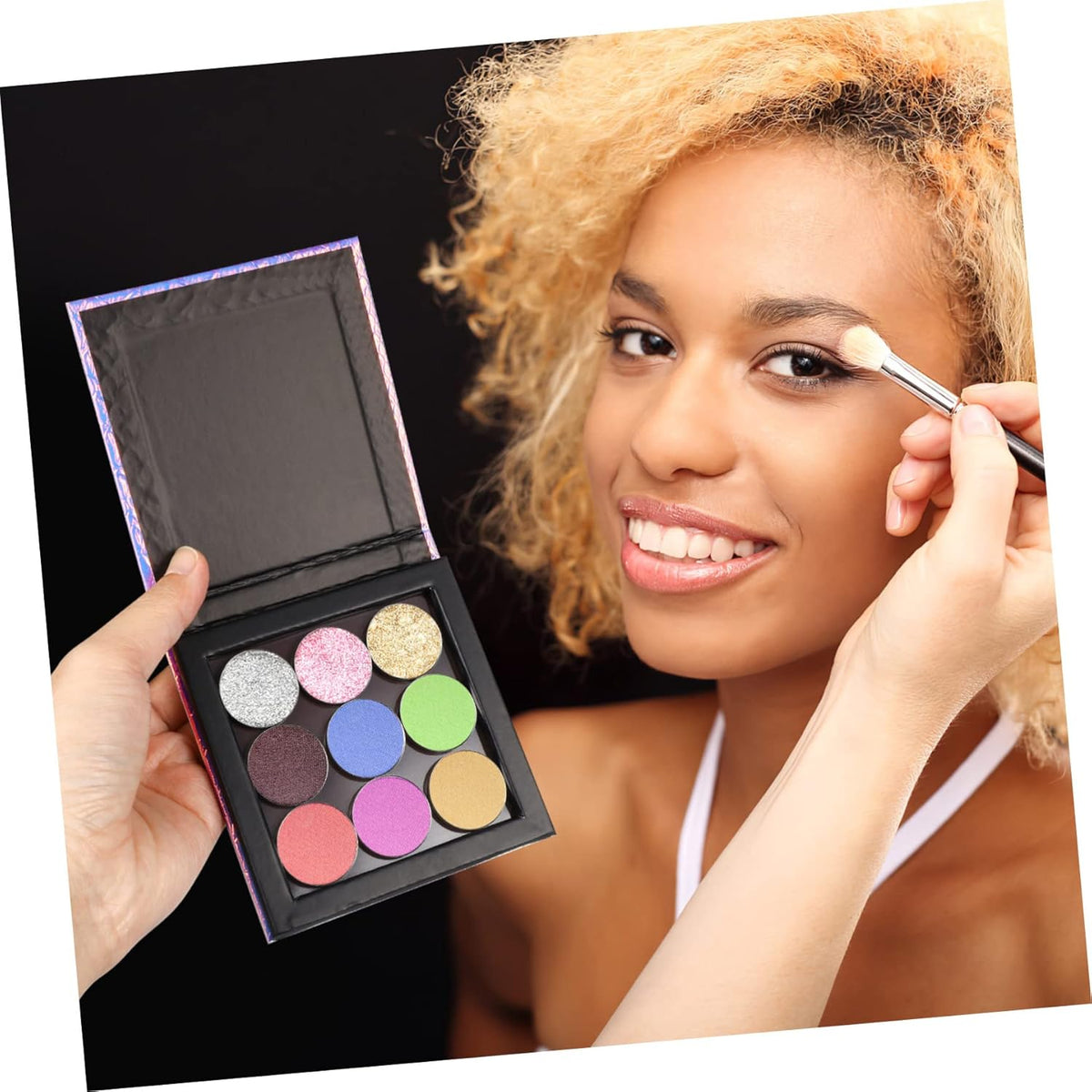 1 Set Empty Makeup Tray Magnetic Makeup Pan Magnetic Palette Empty Cosmetics Palette Empty Eyeshadow Holder Make up Palette Paper Eye Shadow Travel Blush Powder