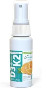 Vegan Life Nutrition Vitamin D3 and K2 Oral Spray Supplement, 0.65 Ounce