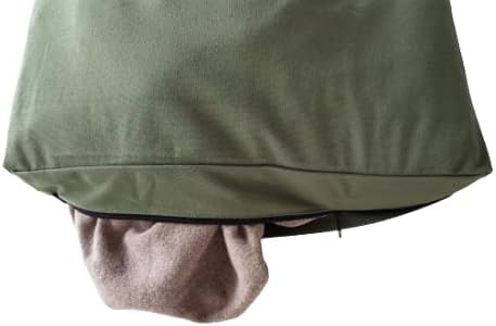 Laundry Collector, Laundry Hamper, Door Hanging Laundry bag with hooks (Army green, 65Liters)