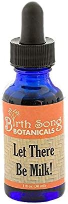 Let There Be Milk! Herbal Breastfeeding Tincture To Support Breast Milk Supply* For Lactating and Pumping Moms with Fenugreek and Goat's Rue, 1oz Bottle