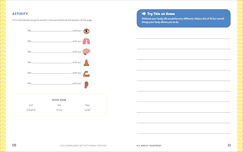 Human Body Activity Book for Kids: Hands-On Fun for Grades K-3