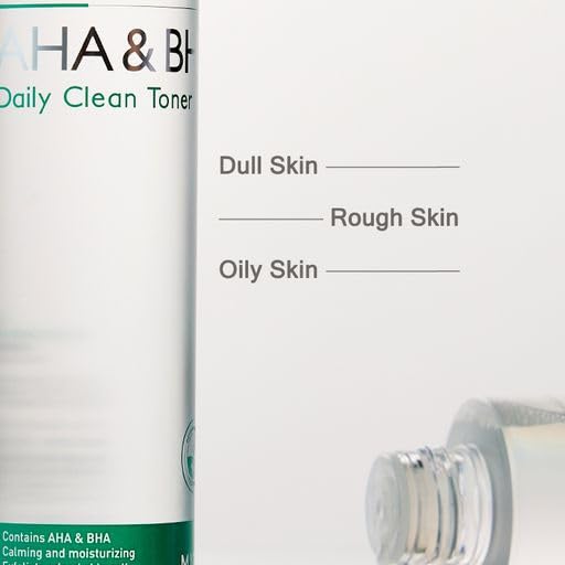 MIZON AHA&BHA Daily Clean Toner Daily Peeling Smooth Skin Removes Dead Skin Healthy Skin Korean Skincare (5.07 Fl oz)