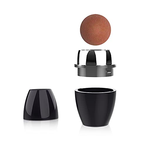 Face Roller, Oily Skin Control for Makeup, Oil Absorbing, Volcanic Reusable Facial Skincare Tool for At-Home or On-the-Go Mini Massage (Black)