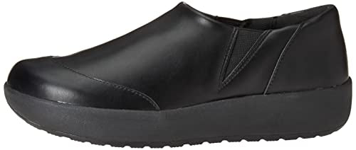 Amazon Essentials Women's Comfortable Slip Resistant Service Shoe, Black, 5