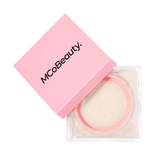 MCoBeauty Loose Powder Cool & Set - Translucent, Finely Milled Water-Based Setting Powder, Vegan, Cruelty Free Cosmetics