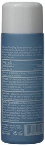 Clearogen Clarifying Toner for Acne and Blemishes, Face Toner, Facial Toner, Skin Toner, Acne Toner, Toner Oily Skin, Salicylic Acid Toner, Astringent for Face, Toners, 4 Fl Oz
