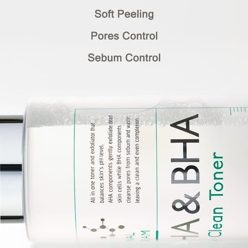MIZON AHA&BHA Daily Clean Toner Daily Peeling Smooth Skin Removes Dead Skin Healthy Skin Korean Skincare (5.07 Fl oz)