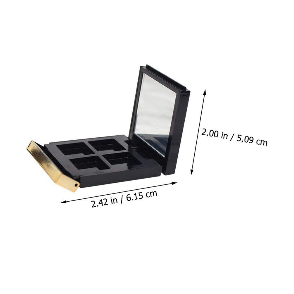 Empty Makeup Palette 2PCS Eyeshadow Makeup Palette with Mirror Plastic Cosmetic Storage Case for Makeup Eyeshadow Lipstick