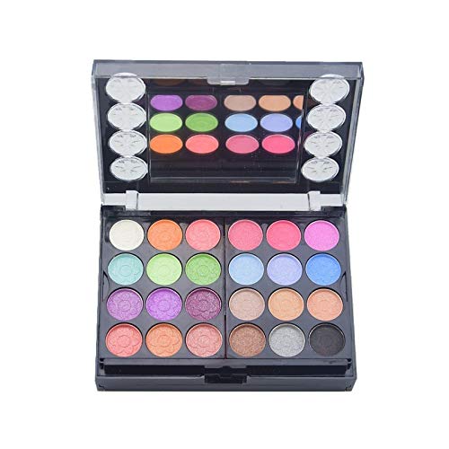 Eyeshadow Palette Makeup Palette 33 Bright Colors Matter and Shimmer Lip Gloss Blush Brushes Cosmetic Makeup Eyeshadow Highly Pigmented Palette