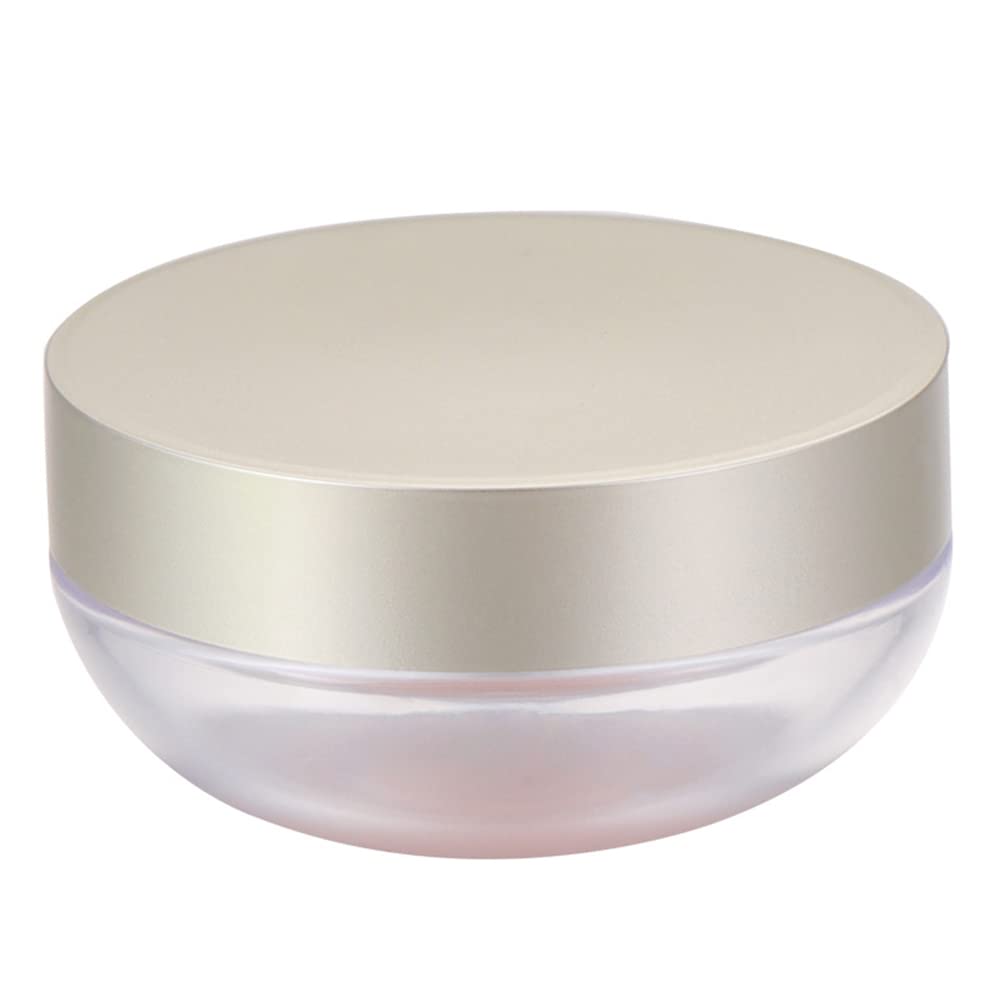 AKOAK Capacity 20 ml(0.67 oz) Empty Reusable Plastic Loose Powder Compact Container DIY Makeup Powder Case with Powder Puff and Elasticated Net Sifter Green