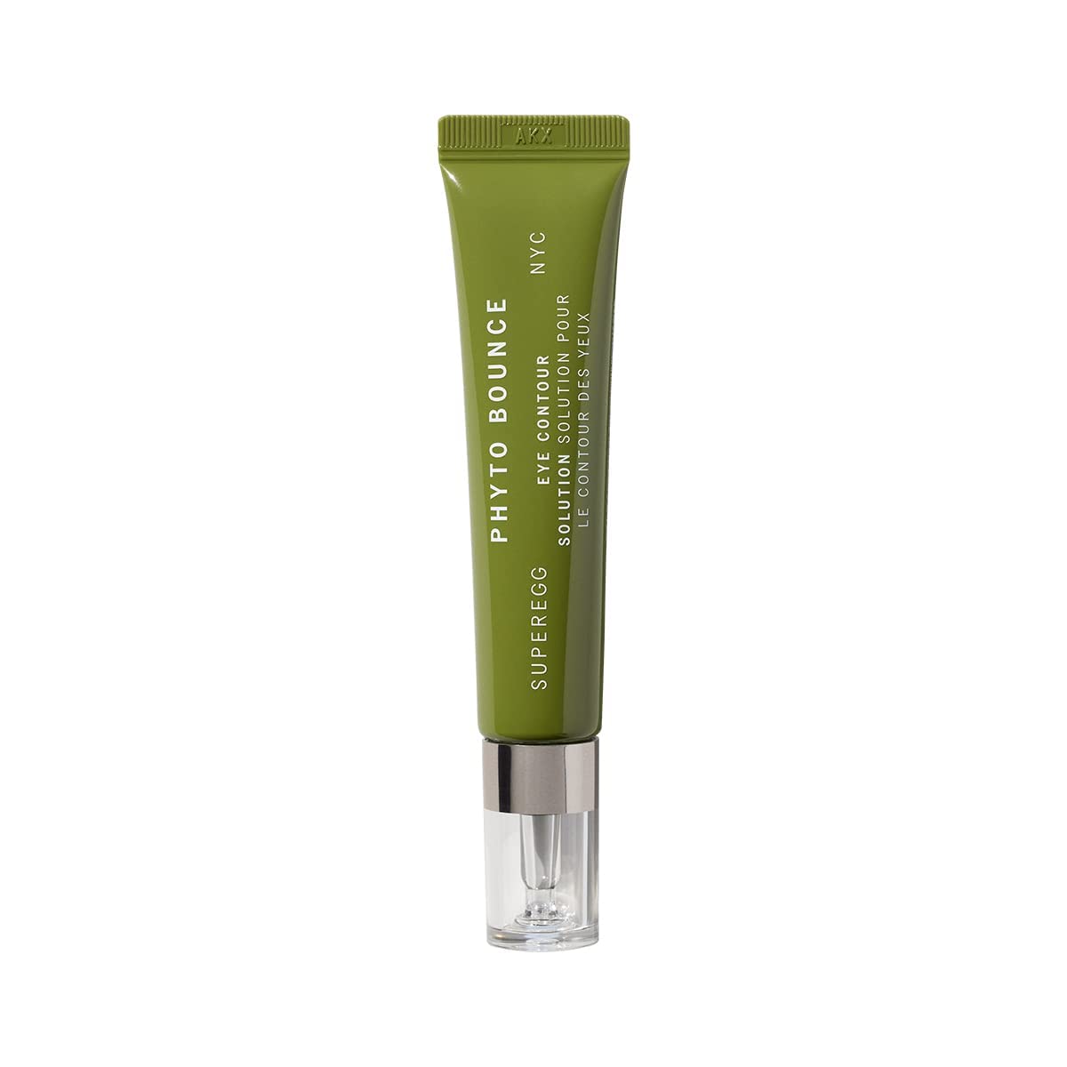 SUPEREGG Phyto Bounce Eye Contour Solution: For vibrancy and restoration. Concentrated solution cream with Tremella Mushroom and Peptides. 15ML / 0.5 FL OZ