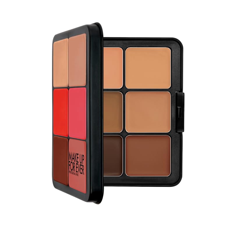 HD Skin Face Essentials Palette with Highlighters - Tan to Deep - Harmony 3 by Make Up For Ever for Women for Face and Cheek