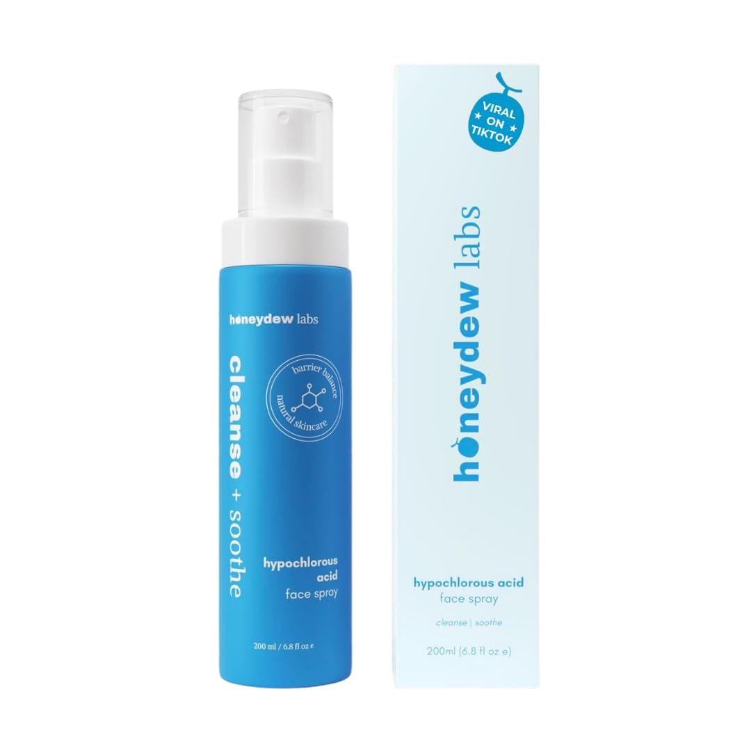 Hypochlorous Acid Spray – HOCl Face & Skin Mist for Acne, Eczema & Irritation – Multi-Purpose Skin Repair – Eyelid Cleanser, Post-Workout, Post-Procedure, Scalp & Sensitive Skin – 6.8 oz