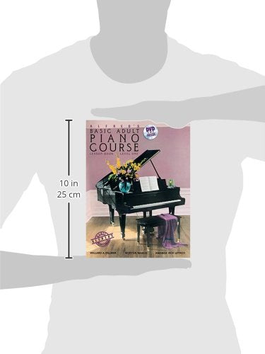 Alfred's Basic Adult Piano Course Lesson Book, Bk 1 (Book & DVD)