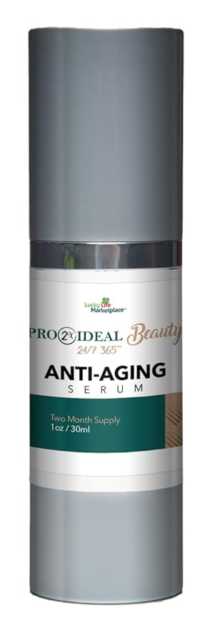 Pro 2x Ideal Beauty Wrinkle Serum - Anti Aging Serum - 2 Month Supply - Resurfacing & Brightening Serum - Vitamin C & AHA - Reduce Appearance of Wrinkles, Age Spots, & Pores - Aid Collagen Production