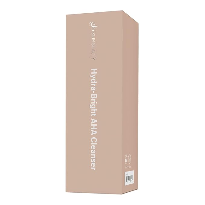 Glo Skin Beauty Hydra-Bright AHA Cleanser, Travel Size - Foaming Gel Cleanser Removes Makeup, Gently Exfoliates, Hydrates and Brightens Skin (2 Fl Oz)