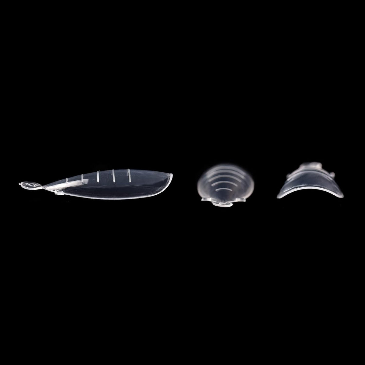 KADS 120PCS Clear Full Cover Dual Nail System Form UV Gel Acrylic Nail Art Mold Artificial Nail Tips with Scale for Extension (MODEL 8)