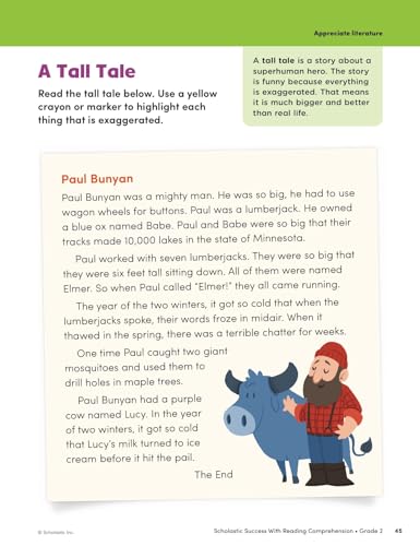 Scholastic Success with Reading Comprehension Grade 2 Workbook