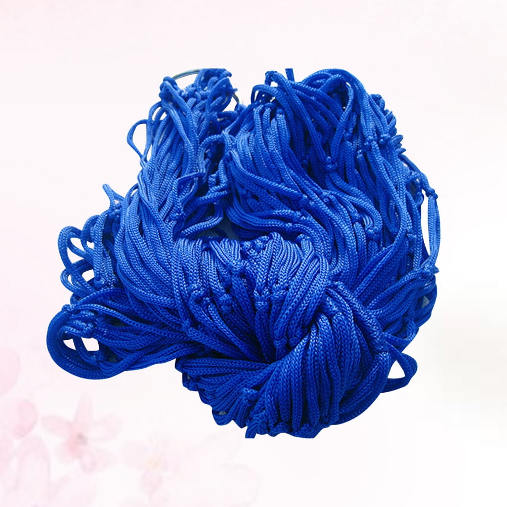 Raindrops 1Pack Durable Netted Hammock for Hiking and Picnic Bed Sleeping 240*80*05cm Blue