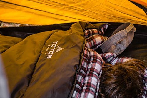 Teton Celsius XXL Sleeping Bag, Cold Weather Sleeping Bags for Adults and Kids, Camping Made Easy and Warm. Compression Sack Included, 35F, 25F, 0F, 20F Degree