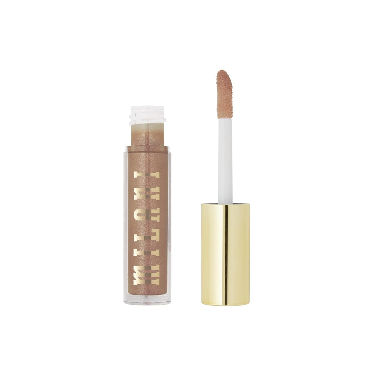 Milani Lip Gloss, Keep It Full Nourishing Lip Plumper with Hyaluronic Acid & Peptides for Soft, Fuller-Looking Lips (0.13 Fl. Oz.) Nude Shimmer