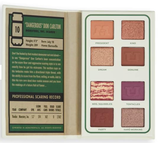 Revolution x Monsters University Don Carlton Scare Card Palette Eyeshadow 8 x 0.01 oz (0.55g), Affection