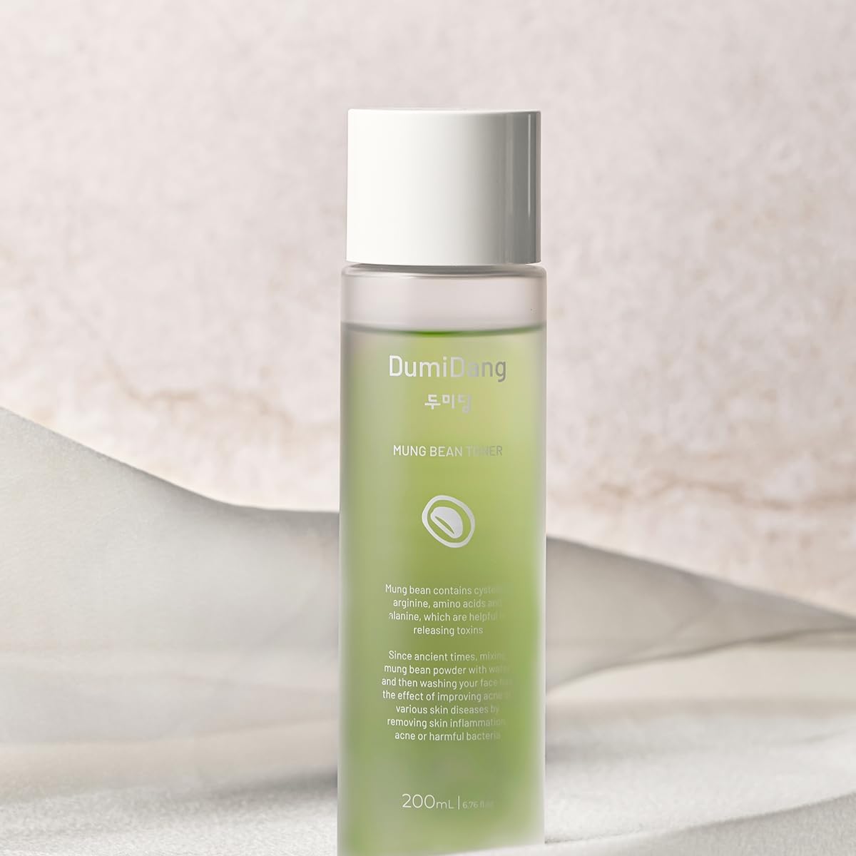 Mung Bean Essence Toner - Korean Traditional Vegan Skincare Formula, Hydrating and Detoxifying with Fermented Mung Bean Extract and 8 Bean Complex, 200mL | 6.75fl. oz., Green