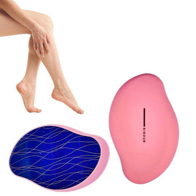 "Crystal Hair Eraser for Women - Reusable Magic Painless Exfoliation Hair Removal Tool | Fast & Easy Hair Remover for Back, Arms, Legs | Suitable for Men and Women | Pink"