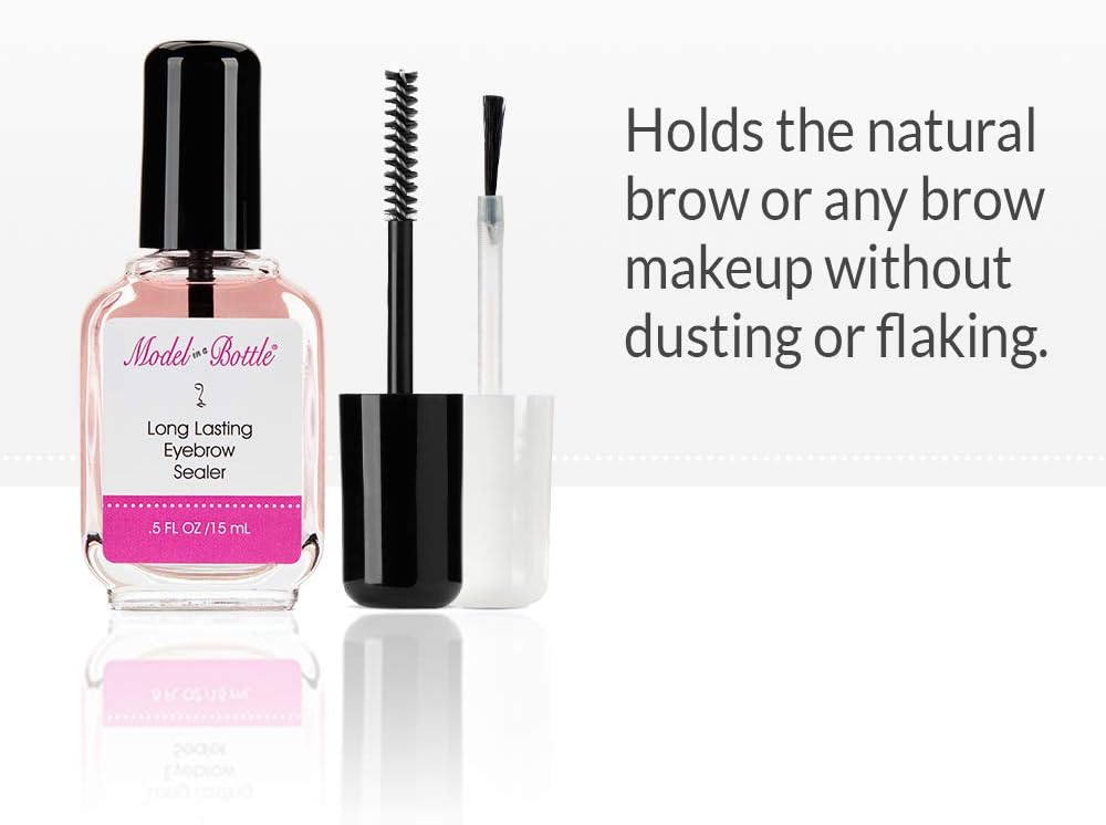 Eyebrow Sealer with Mascara & Brush Applicator – Waterproof, Smudge-Proof, Long-Lasting Eyebrow Gel Topcoat for Flawless All-Day Hold