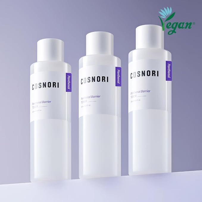 COSNORI Panthenol Barrier Toner - Vegan Skin Barrier strengthening Toner, Korean Skincare, High Content panthenol, Kakadu Plum Extract, Skin Texture&Hydration Care, 6.93 fl.oz