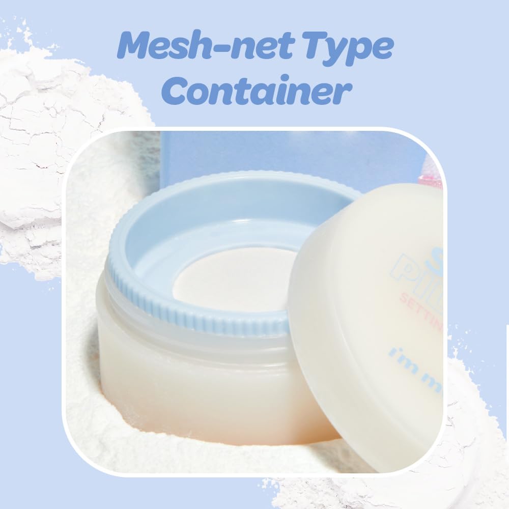I'M MEME Setting Powder - Skin Pillow | Matte Finish, Skin-Smoothing Effects, Oil-controlling Setting Powder, K-beauty, Translucent, Oily Skin, Blurring, Sebum Absorbing