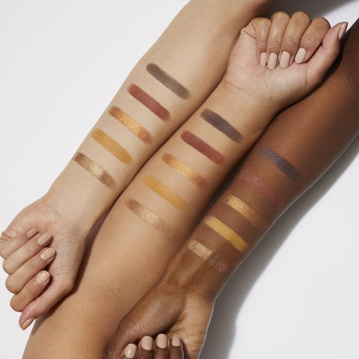 Well People Power Palette Eyeshadow, Five Long-wear, Hyper-pigmented Matte & Shimmer Shades For Intense Color, Vegan & Cruelty-free, Sepia