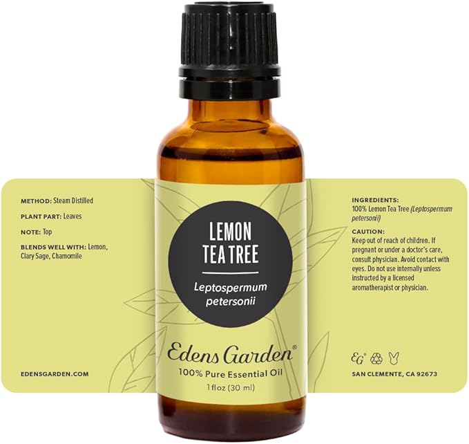 Edens Garden Lemon Tea Tree Essential Oil- 100% Pure Premium Grade, Undiluted, Natural, Therapeutic, Aromatherapy, The Best for Diffuser, Candle, Humidifiers, Kid Safe 30 ml (1 fl oz)