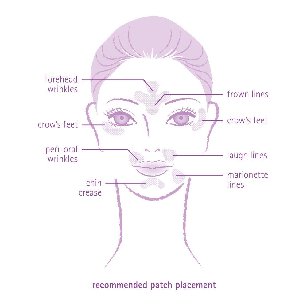 Toute Nuit Wrinkle Patches – Trial Pack – Face Tape for Forehead, Eyes & Mouth – Hypoallergenic Anti Wrinkle Patches – 54 Count, Made in USA