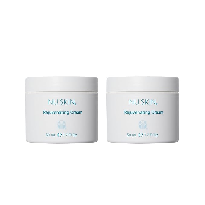 Nu Skin Rejuvenating Cream | Expertly Formulated Moisturizer for Dry Skin, Infused with Hyaluronic Acid, Nourishing Vitamins, and Unique Moisture-Binding Technology | 1.7 Fl Oz | 2 Pack