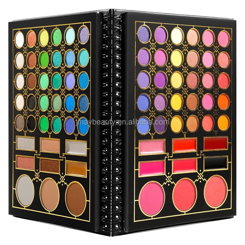 NATURAL GLARE makeup pallet All in one makeup pallet notebook contains 78 colors, setting powder, Bronze, Blush, Lipstick, ans of course our lovely eye shadows. the colors bring out all seasons.