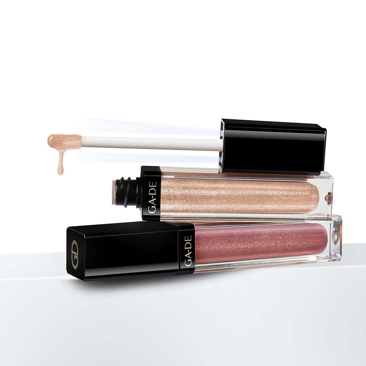 GA-DE Crystal Lights Lip Gloss, 815 - Enriched with Light-Reflecting Crystal Pearls - Smooth Silky, Rich Color - Moisturizes and Adds Shine - 0.2 oz
