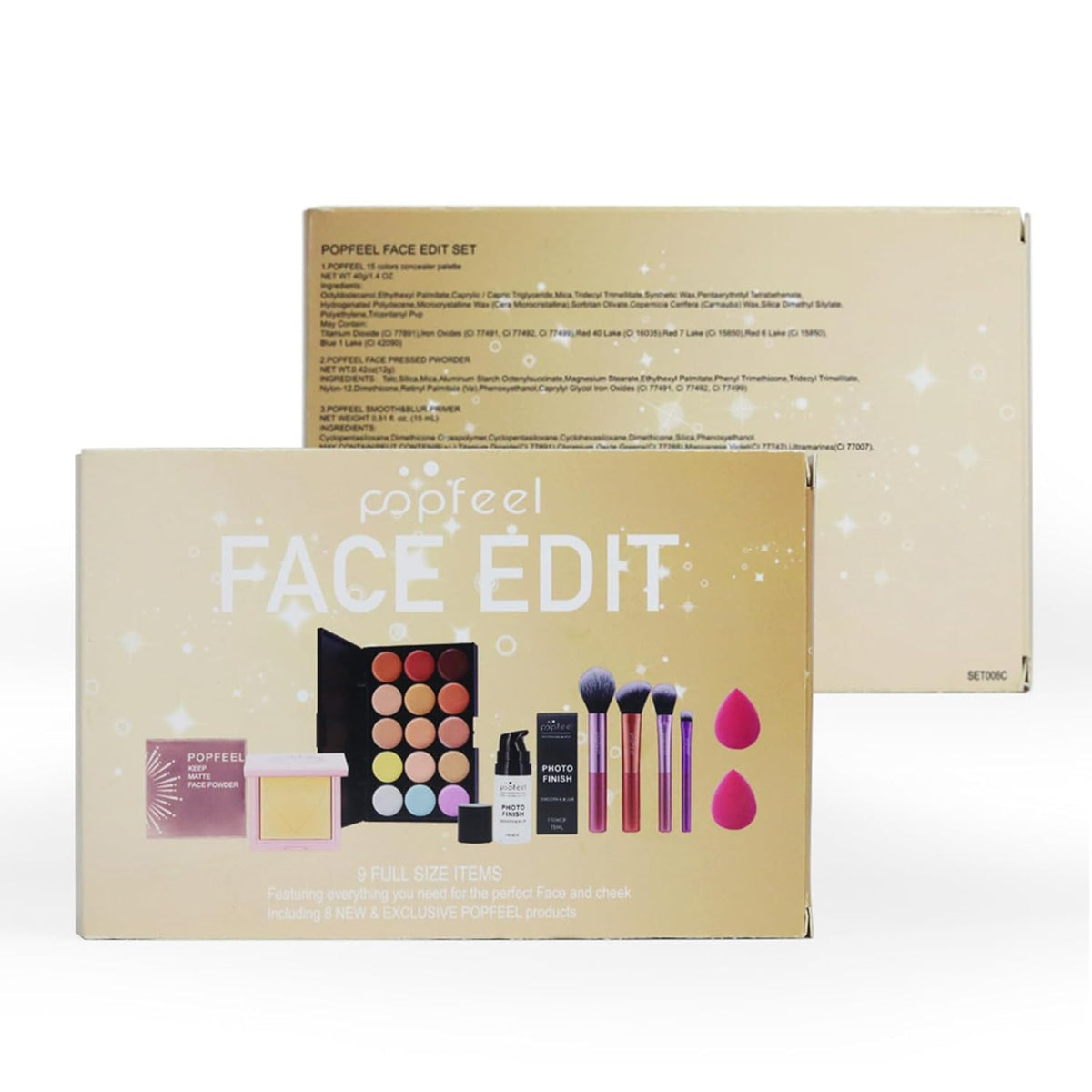 All in One Makeup Kit for Women Full Kit Girls Makeup Gift Sets Xmas Essential Bundle Include Eyeshadow Palette Lipstick Blush Concealer Eyeliner Mascara Foundation Brush Eyebrow Pencil