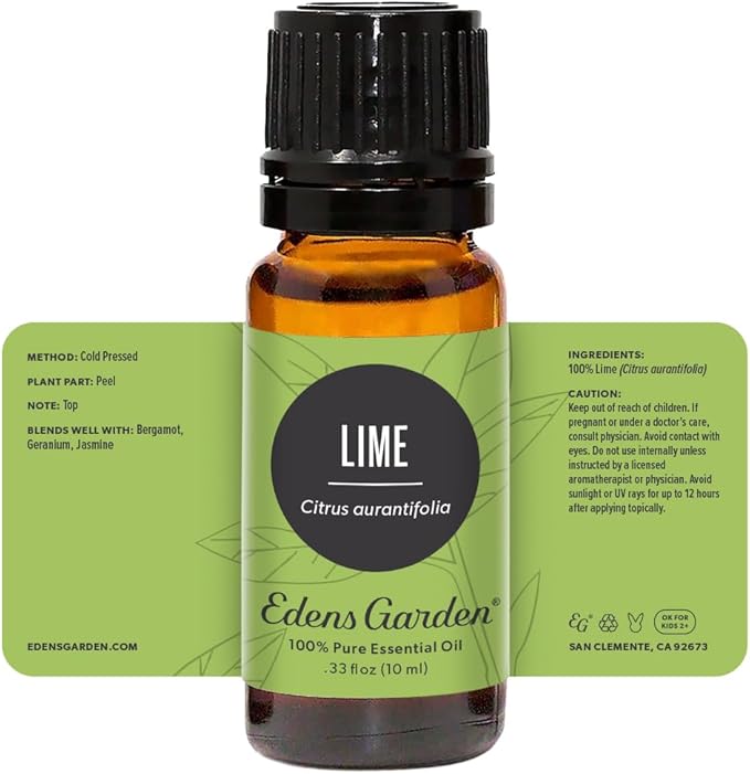Edens Garden Lime Essential Oil- 100% Pure Premium Grade, Undiluted, Natural, Therapeutic, Aromatherapy, The Best for Diffuser, Candle, Laundry, Kid Safe 10 ml (.33 fl oz)