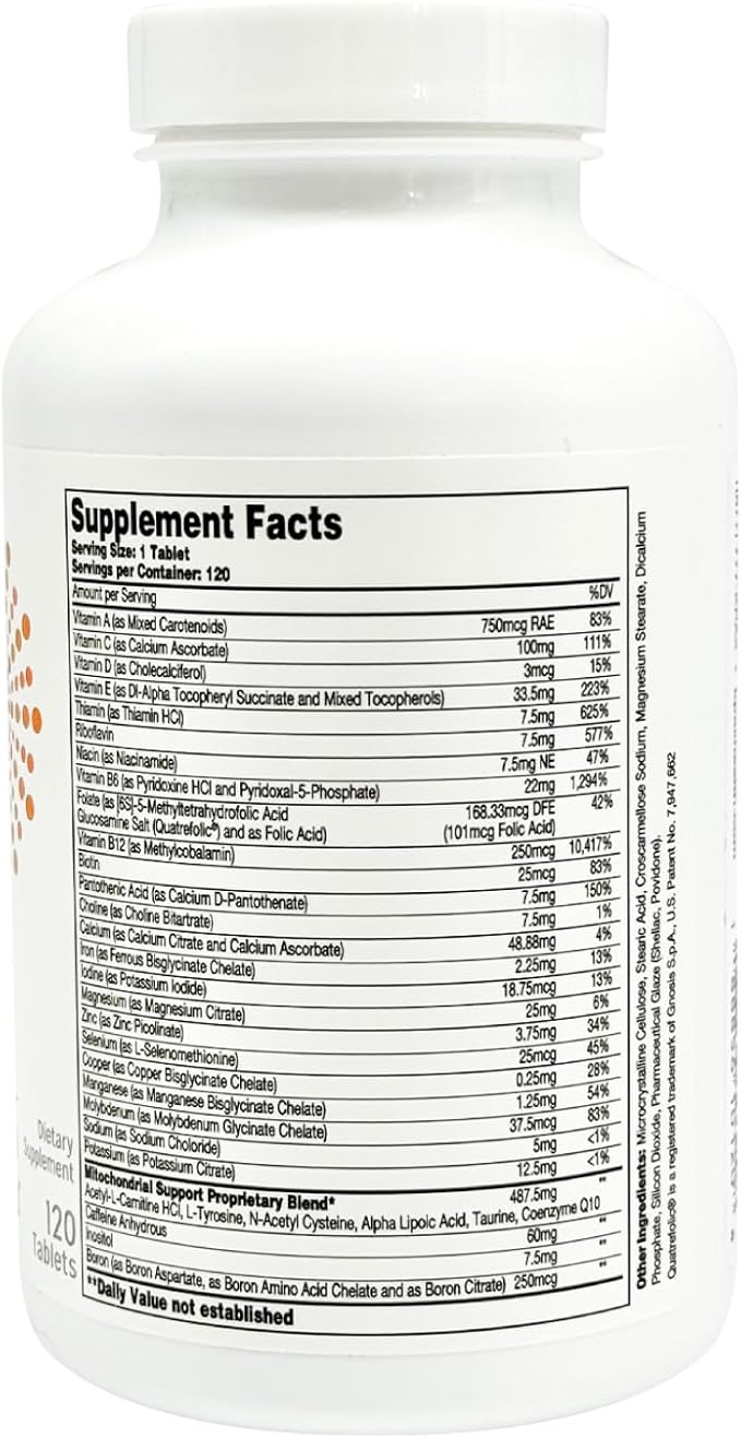 K-Pax Energy - High Potency Mitochondrial Nutrients - Immune Boosting Energy Multivitamin - 120 Tablets