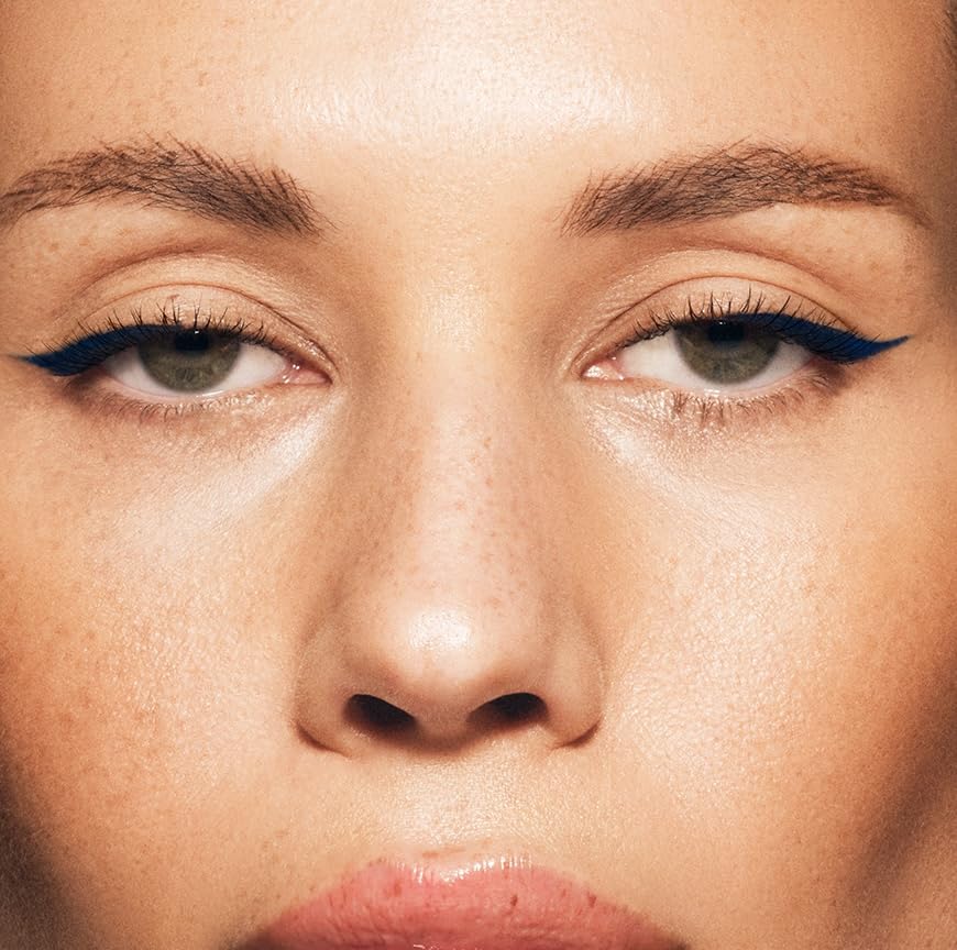 MAKE Beauty Liquid Line Waterproof Liquid Eyeliner Pen. Smudge-Proof Felt Tip for Precise Application of Lines, Wings, and Graphics. Long Lasting Eye Liner - Shade, Wavelength