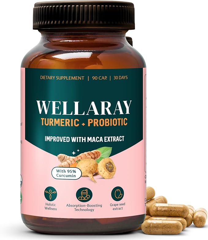 Menopause Relief - Probiotics for Women, 68.2 Billion CFU, Turmeric, Maca & Black Cohosh - Supports Gut Health, Hormone Balance, Weight Management, Joint Health, Hot Flash Support,90 Capsules