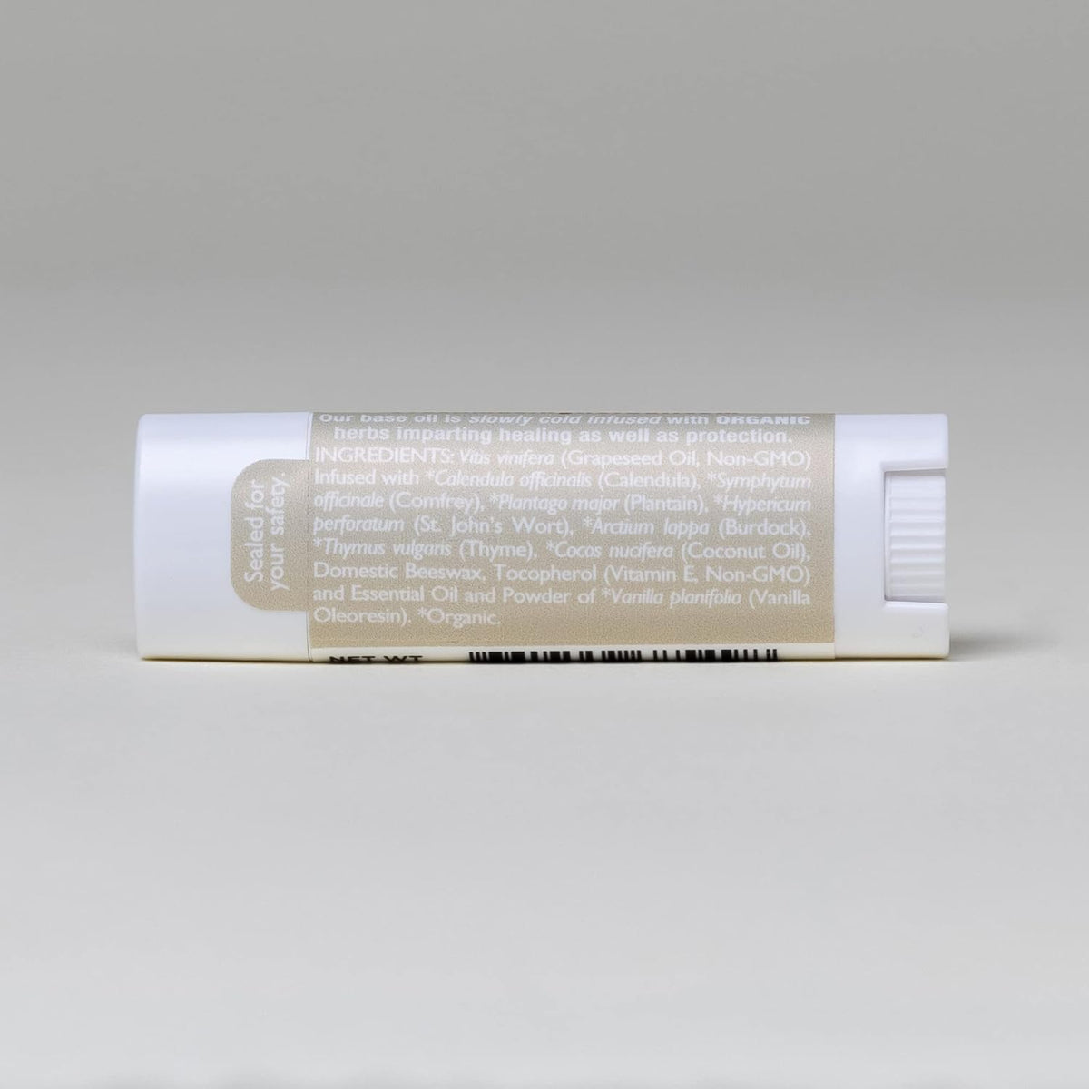 Soothing Natural Vanilla Lip Balm, Beeswax, Calendula Lip Balm, Dry Cracked Lips, Perioral Dermatitis, Organic Coconut Oil No Synthetic Fragrance