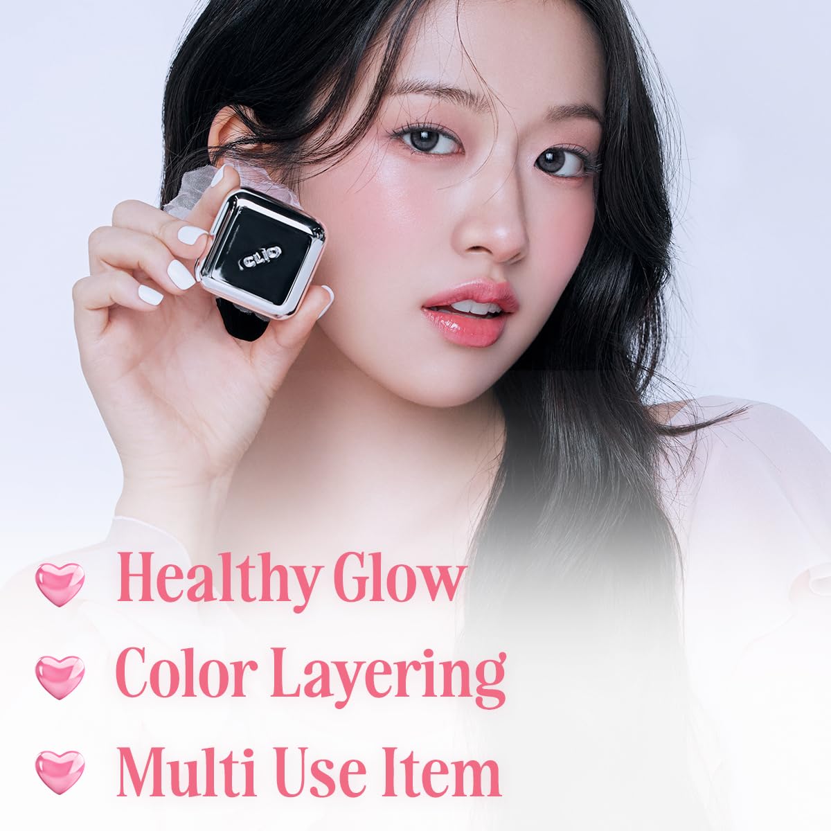 CLIO Essential Lip & Cheek Tap, Easy to Use, Glides on Effortlessly, Non-Greasy, Travel-Sized Creamy & Blendable Color For Lips & Cheeks (01 PEACH FLUSH, One Size)