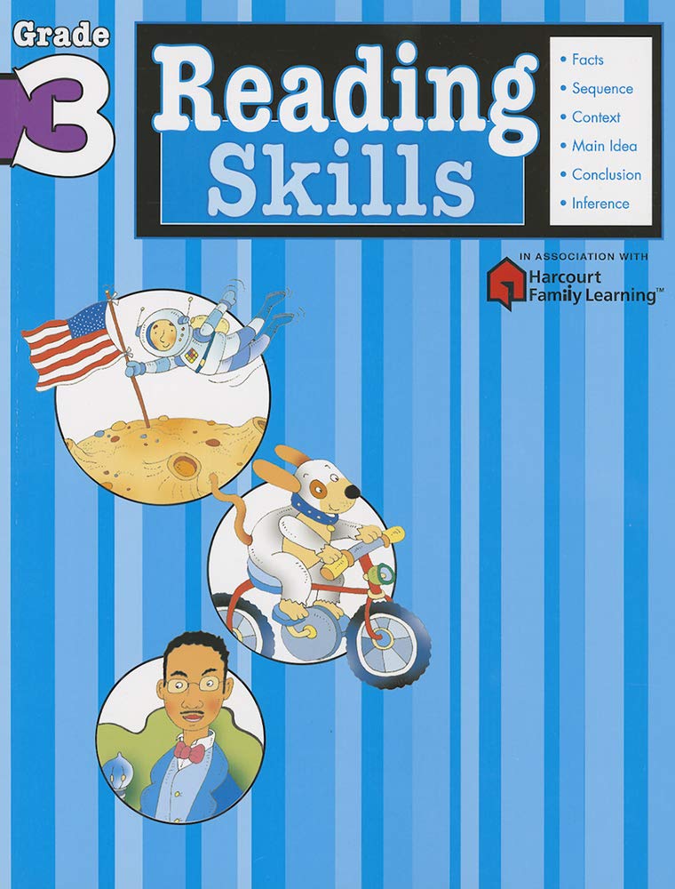 Reading Skills: Grade 3 (Flash Kids Harcourt Family Learning)