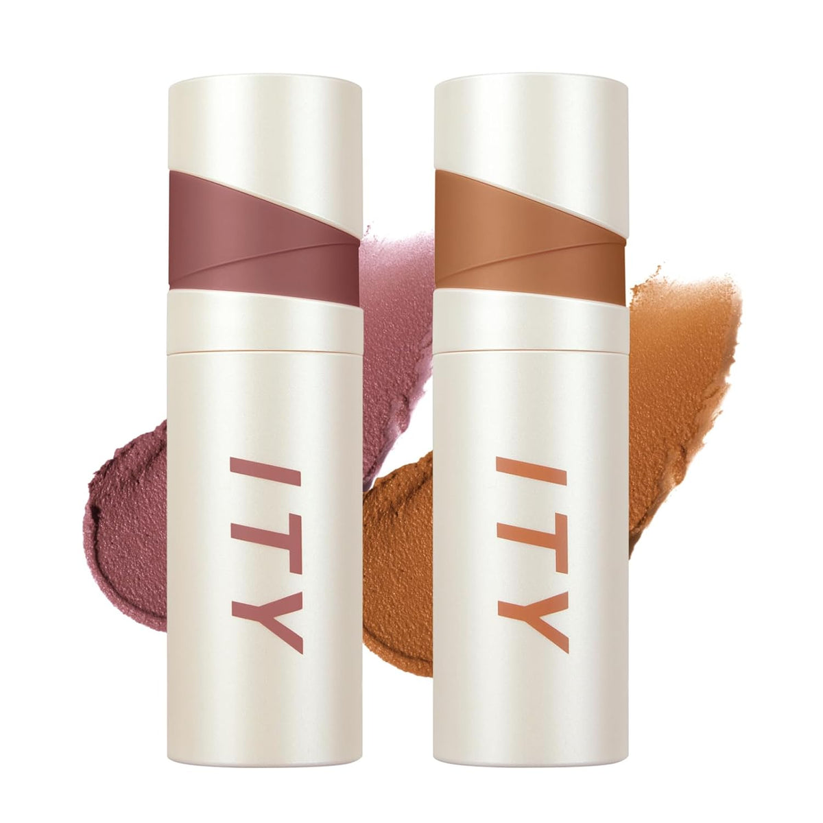 ITY Velvet Matte Finish Lip Stain-Mousse Textured Lip Clay, Red Shade, Conceals Lip Lines, Rich Pigment Lip Tint Lipsticks,0.14 oz (4g) in Berrylicious, Ginger.