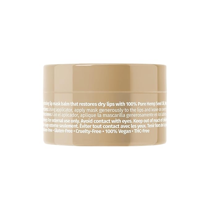 Hempz Hydrating Lip Sleeping Mask - Whipped Vanilla (.70 Oz.) | Overnight Hydrating Lip Balm for Dry Lips, Lip Repair, Chapped Lip Treatment & Nourishment for Women