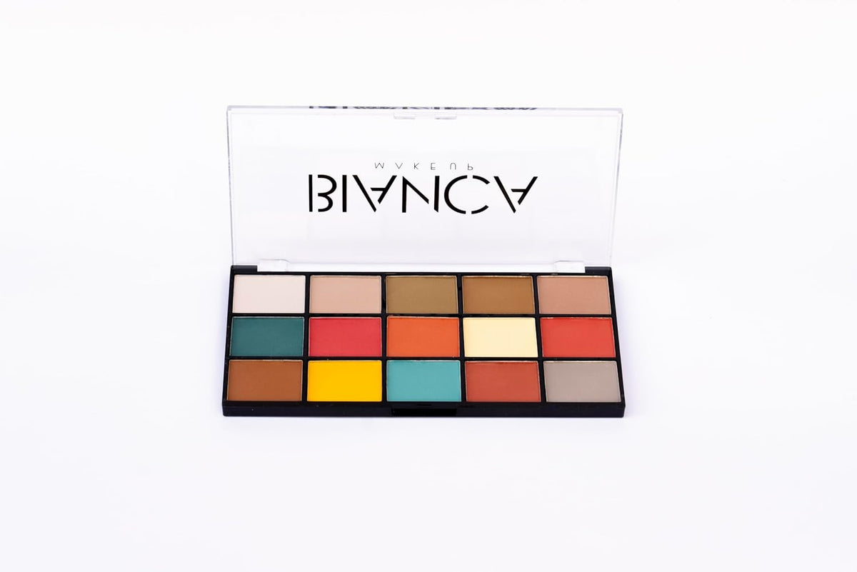 15 Colors Eyeshadow Palette | Versatile Range for Unlimited Eye Looks. (Vintage)