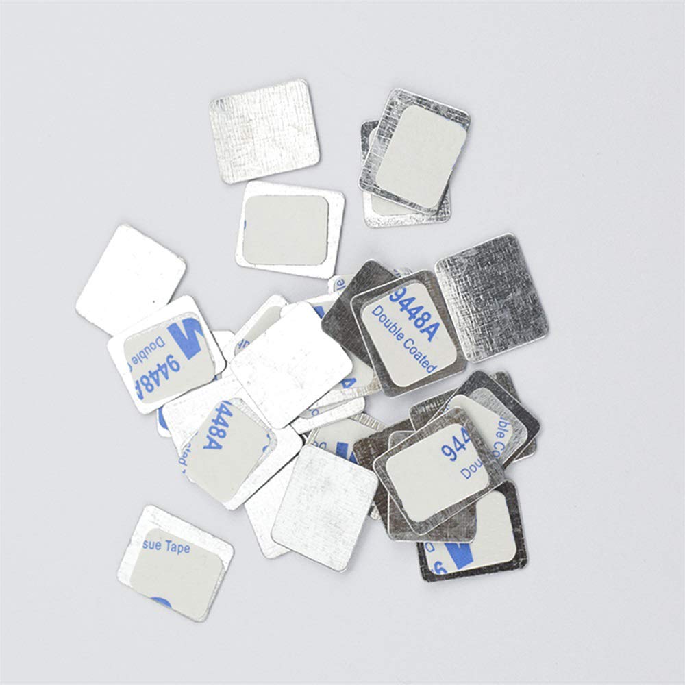 50Pcs Square Metal Stickers for Eyeshadow Magnetic Makeup Palette