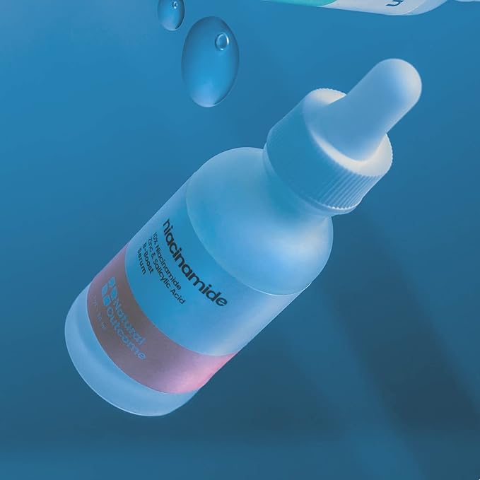 Niacinamide Serum for Face by Natural Outcome Skin Care, B-Boost Niacinamide 10% Plus Zinc 2% Salicylic Acid + Hyaluronic Acid, Acne Treatment + Pore Reducing Serum + Skin Balancing